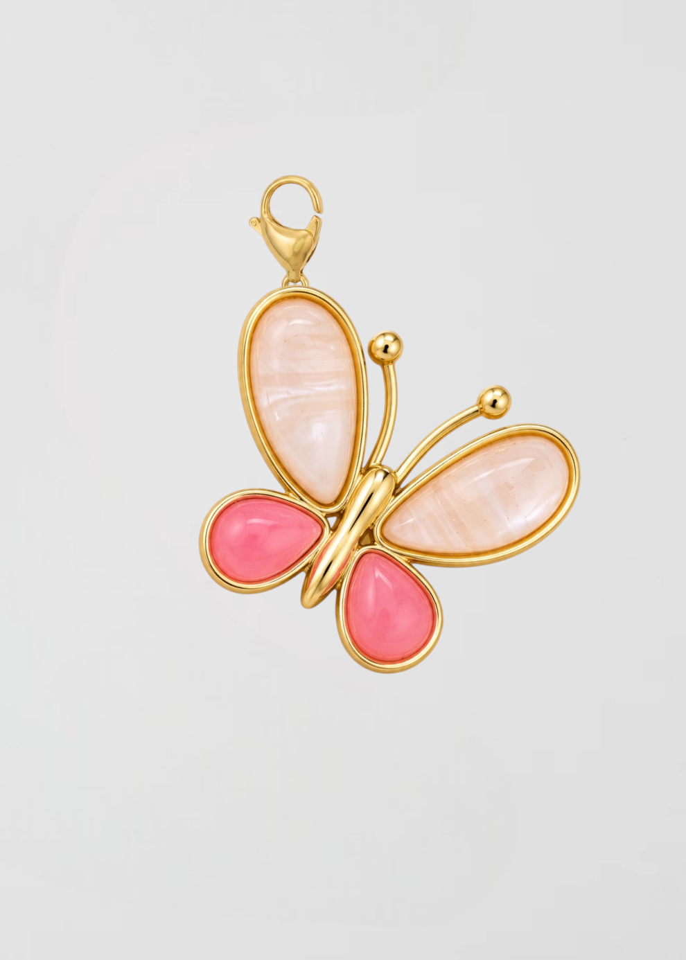 Charm Mariposa Regordita Rosa