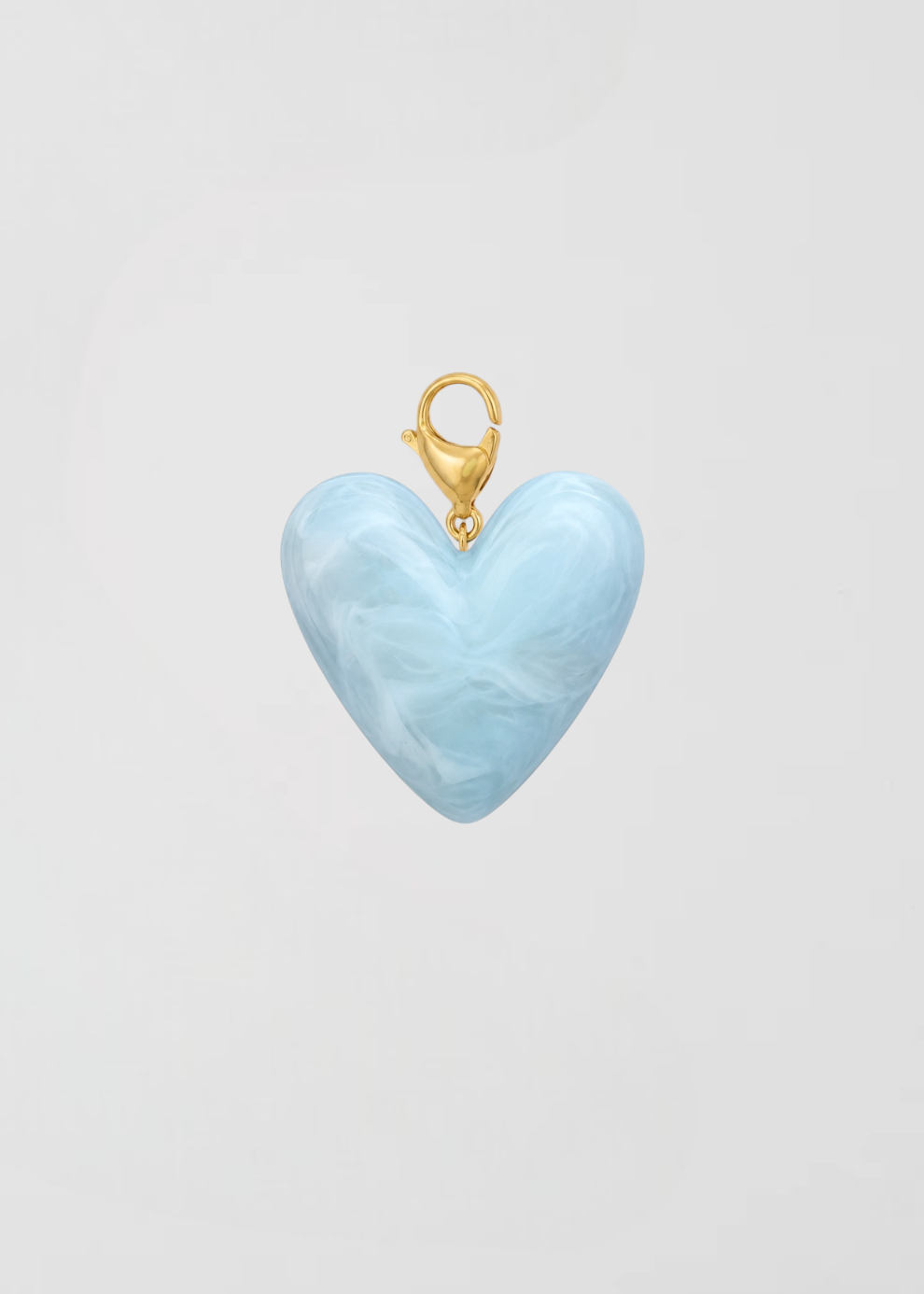 Charm Corazón Celeste Cielo Pequeño