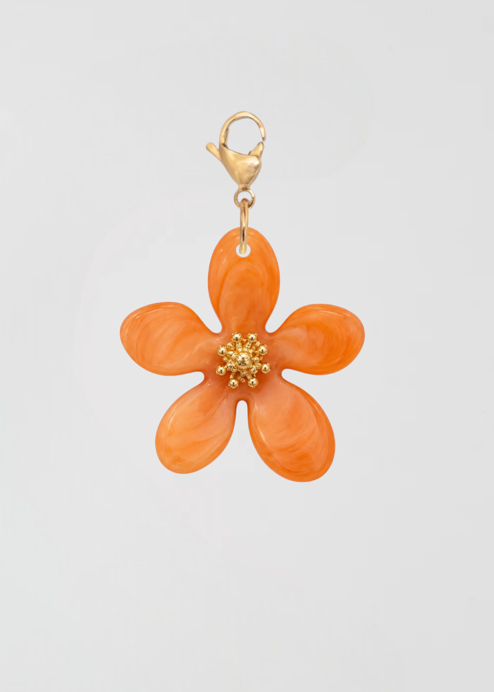 Charm Flor Bonita Naranja