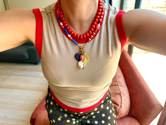 Preventa Cadena Corales Rondelle Alta Calidad