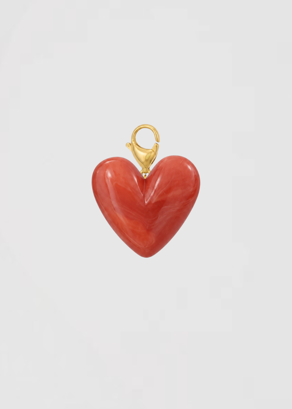 Charm Corazón Rosa Empolvado