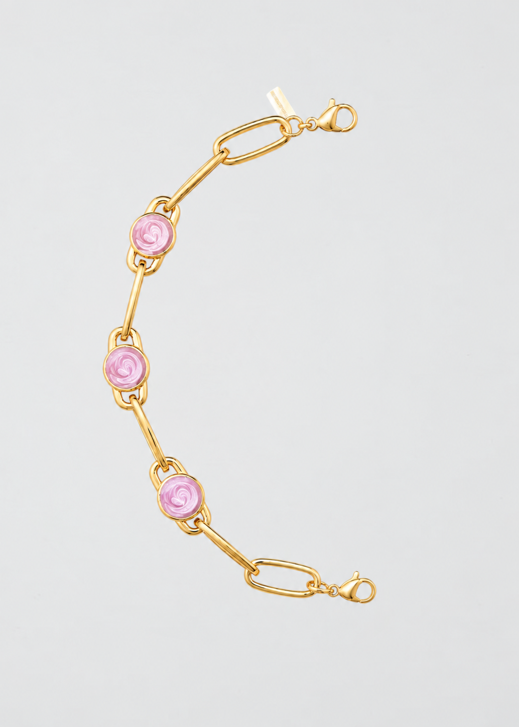 Mitad Cadena Rosa Lila Y Dorada Diferente A Las Demás