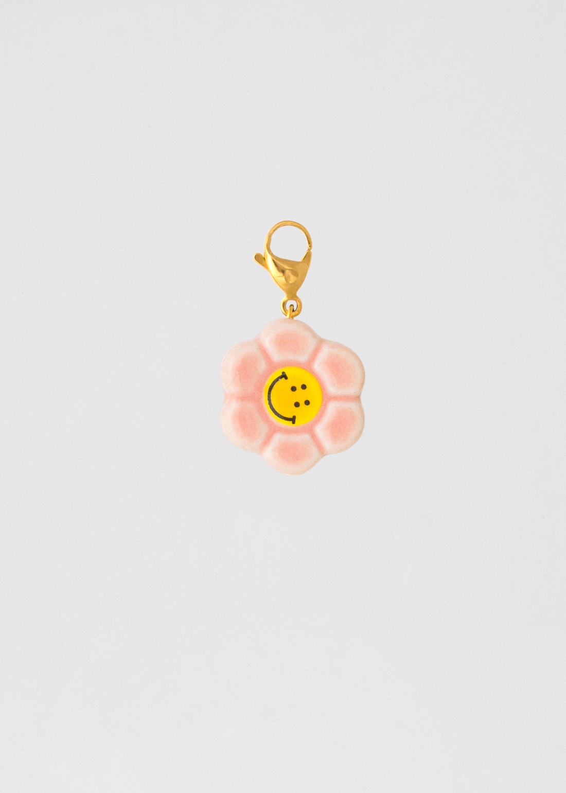 Charm Flor Rosa Makes Me Happy Sin Perla Rosa