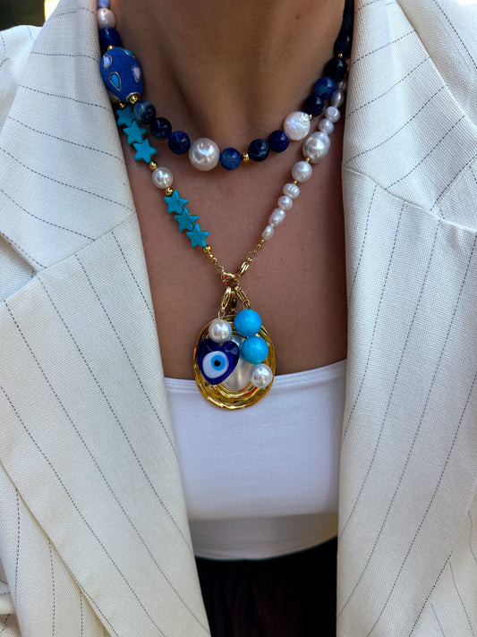 Preventa Charm Barra Corazón Y Perla