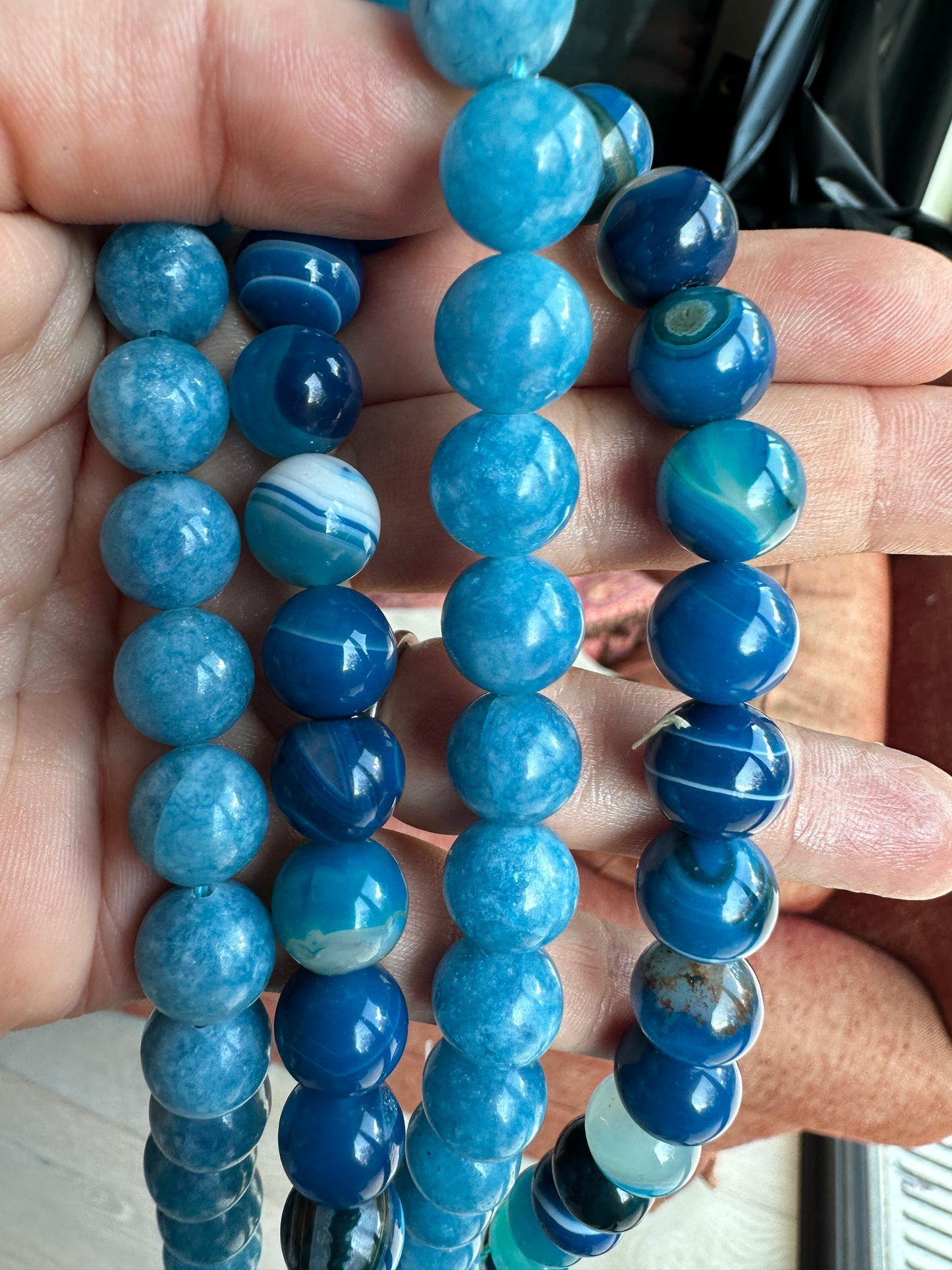 Preventa Collar El Collar Azul De Piedras Preciosa Que Necesitas