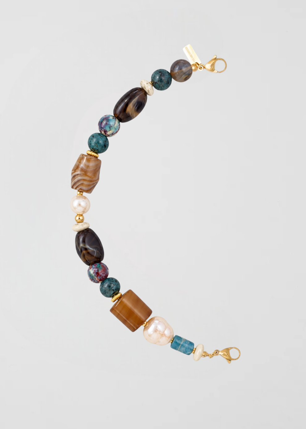 Mitad Cadena Moca Con Perlas