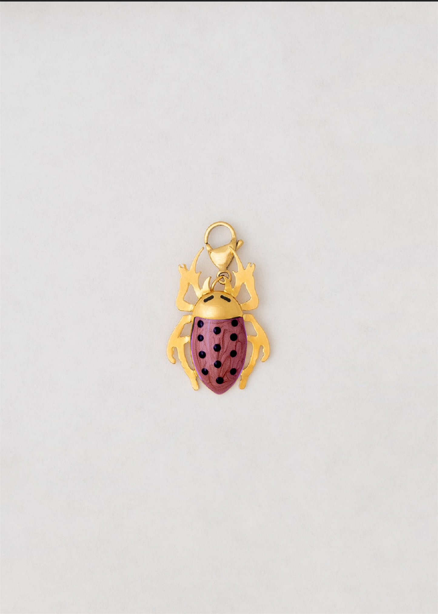 Charm Escarabajo De Mi Suerte Burdeos