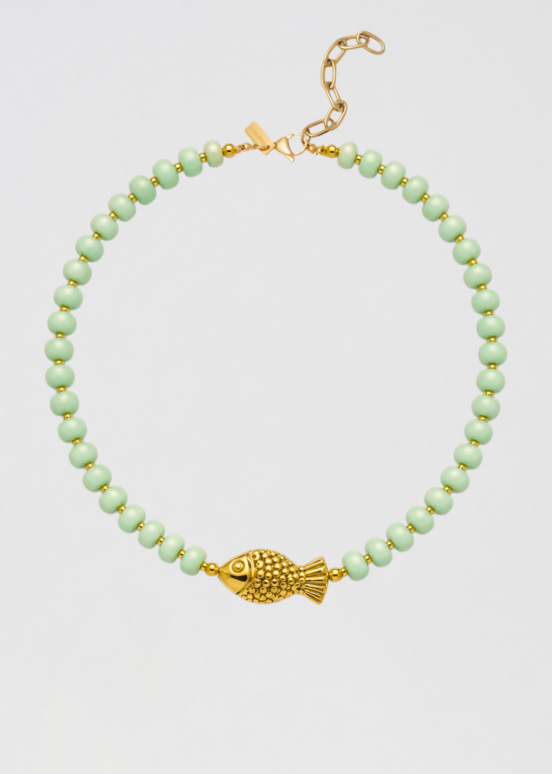 Collar Rondelle Verde Agua Resalta Tanto Y Luce Mucho