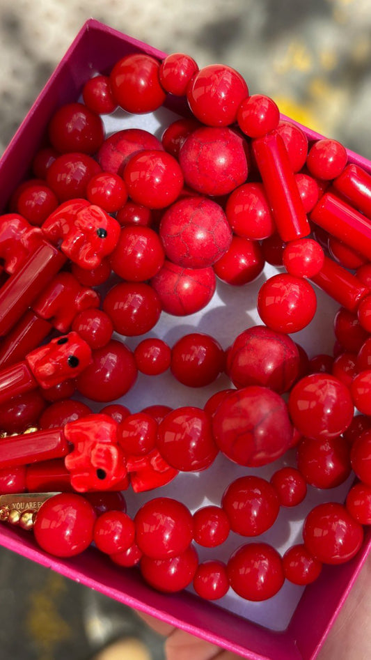Mitad Cadena Rojo Pasión