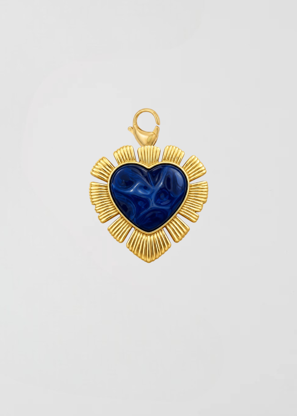 Charm Corazón Azul Añil