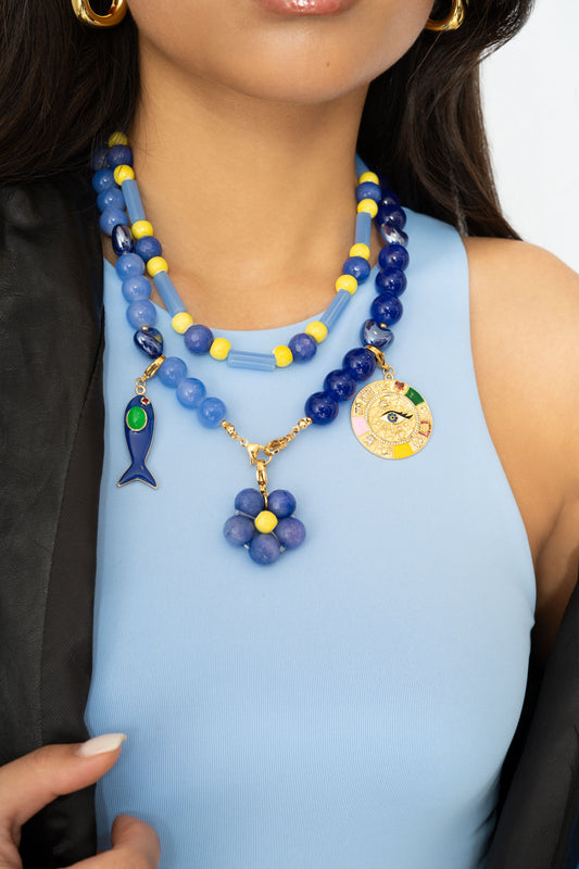 Charm Pez Azul Océano