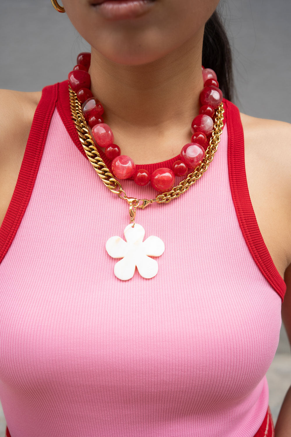 Charm Flor Nácar Blanca Lulas Lulas Talla M