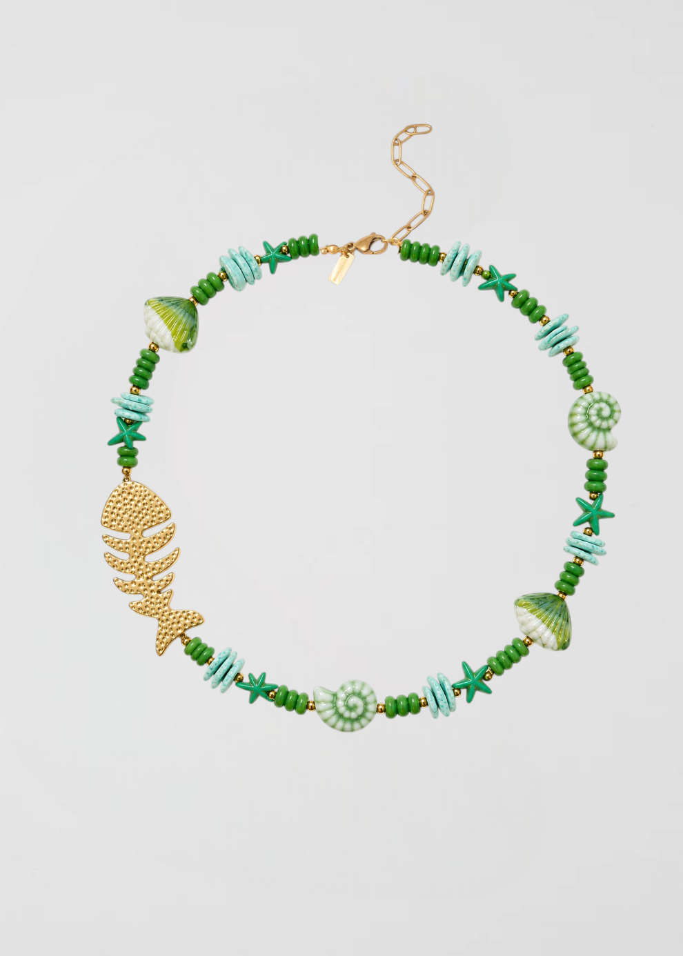 Collar Fondo Marino Verde