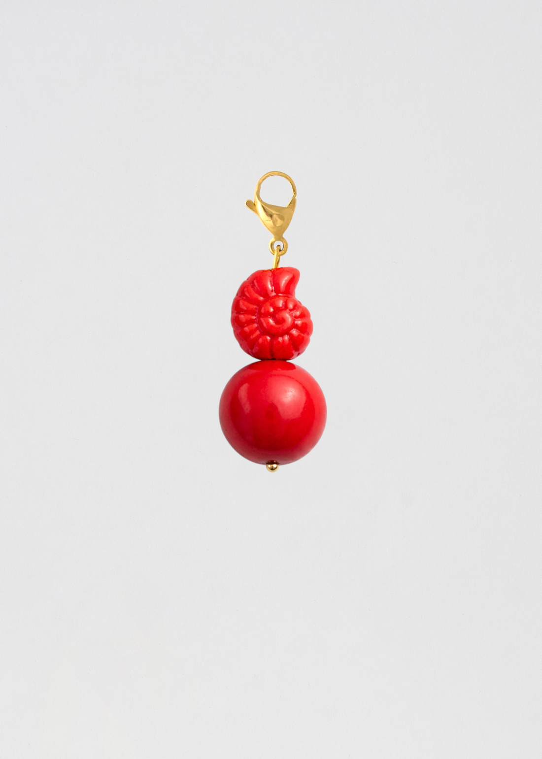 Charm Barra Perla Rojo Caracola
