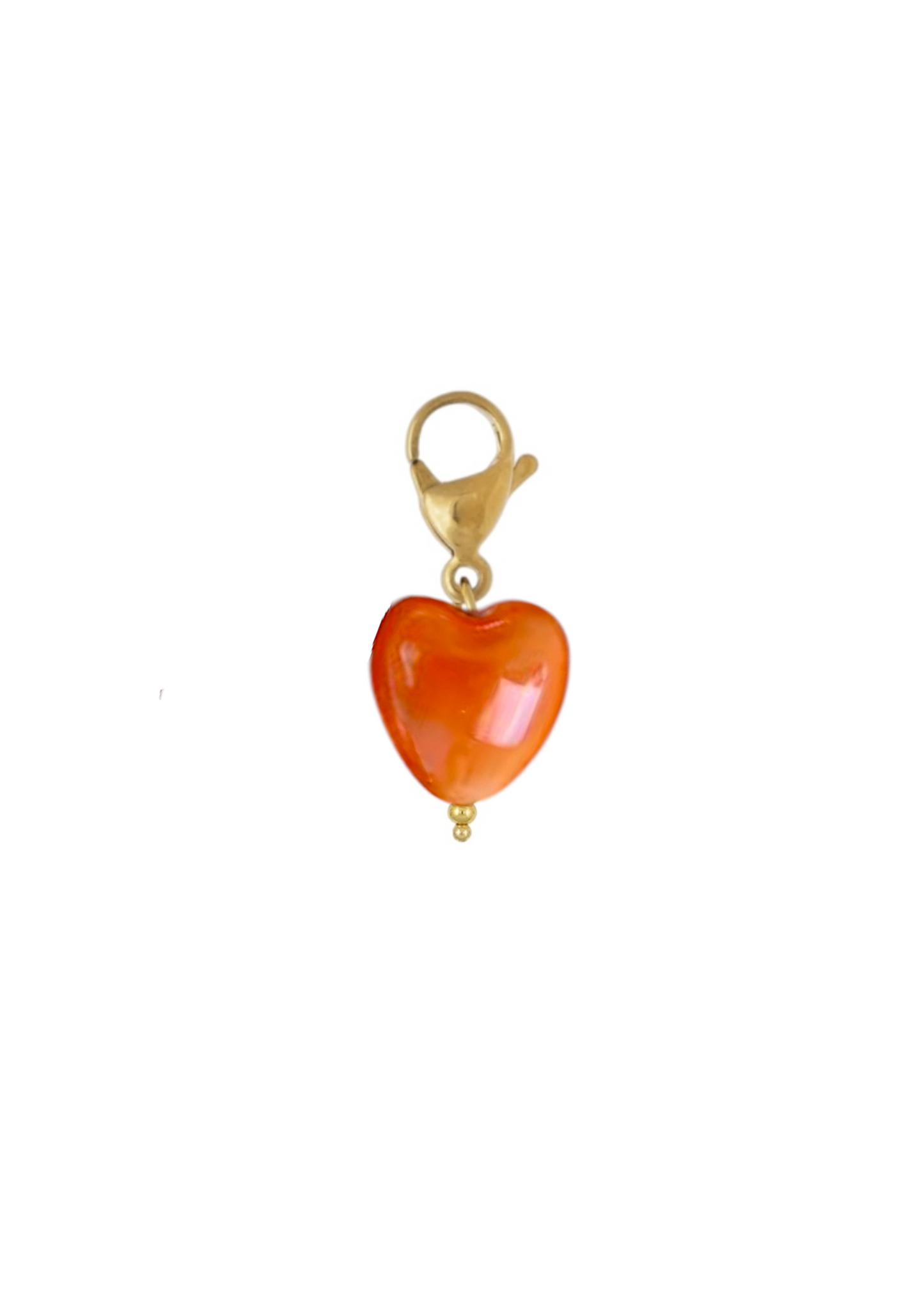 Charm Corazón Naranja