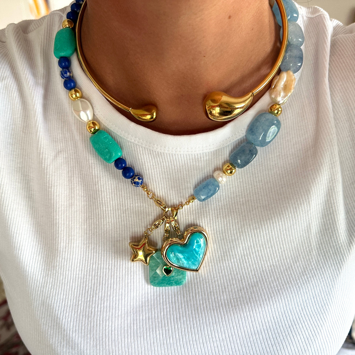 Collar Gargantilla Dorada