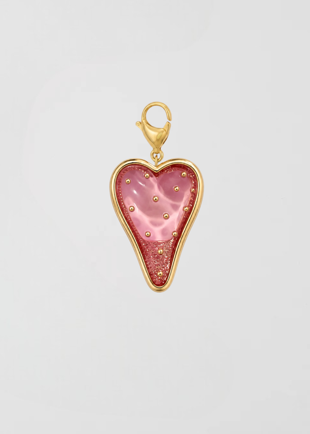 Charm Corazón De Fresa Rosa