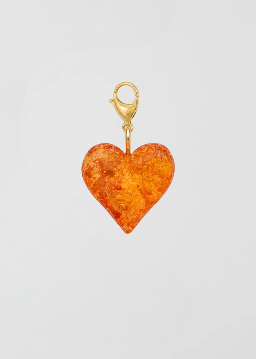 Charm Corazón Imperfecto Naranja