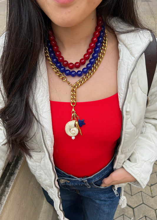 Collar Azul Fondo Joyero