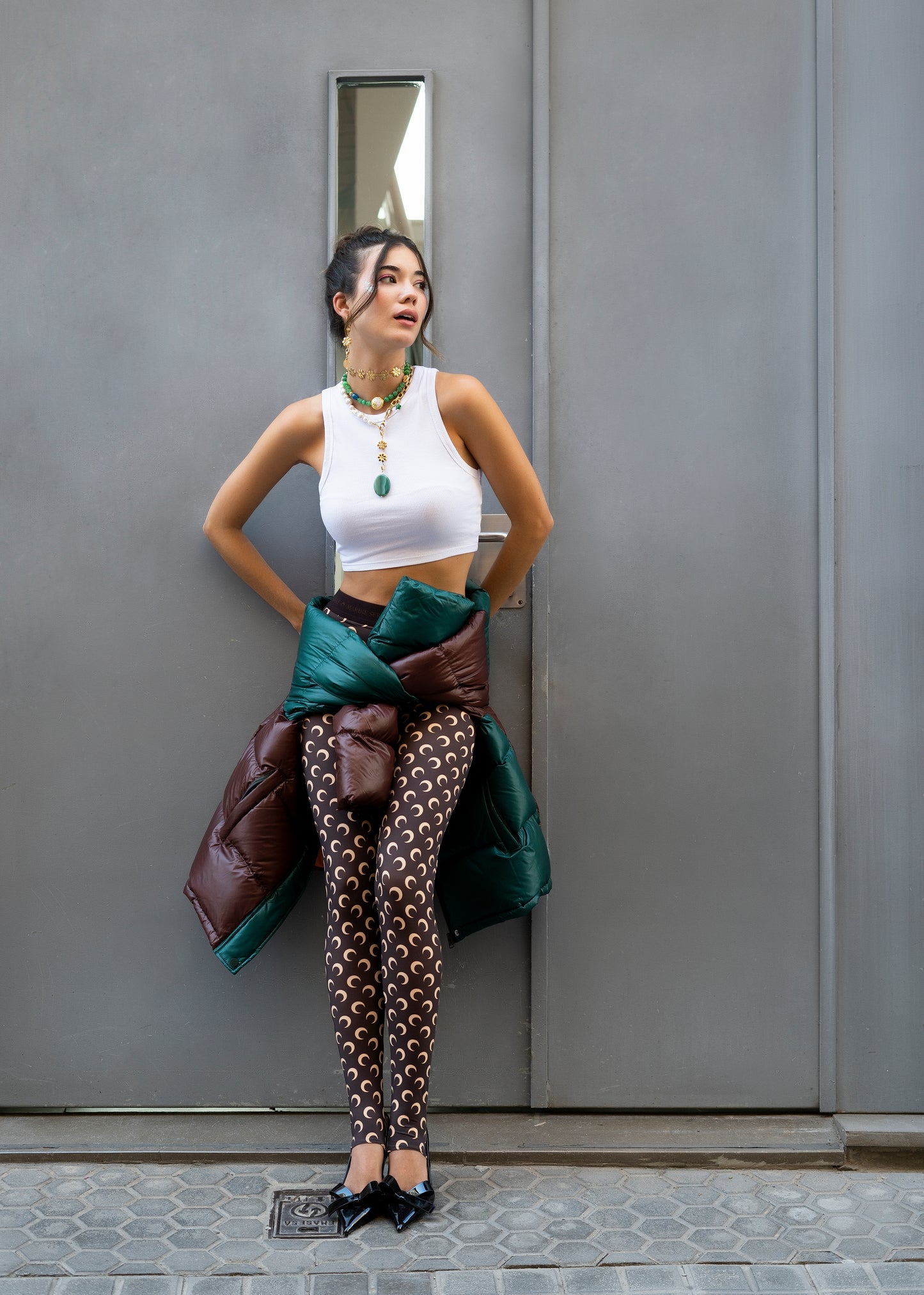 Pearls And Stars Half Chain