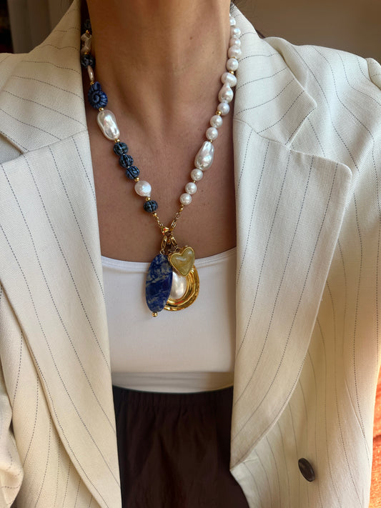 Charm Medalla Perla Favorita De La Boss