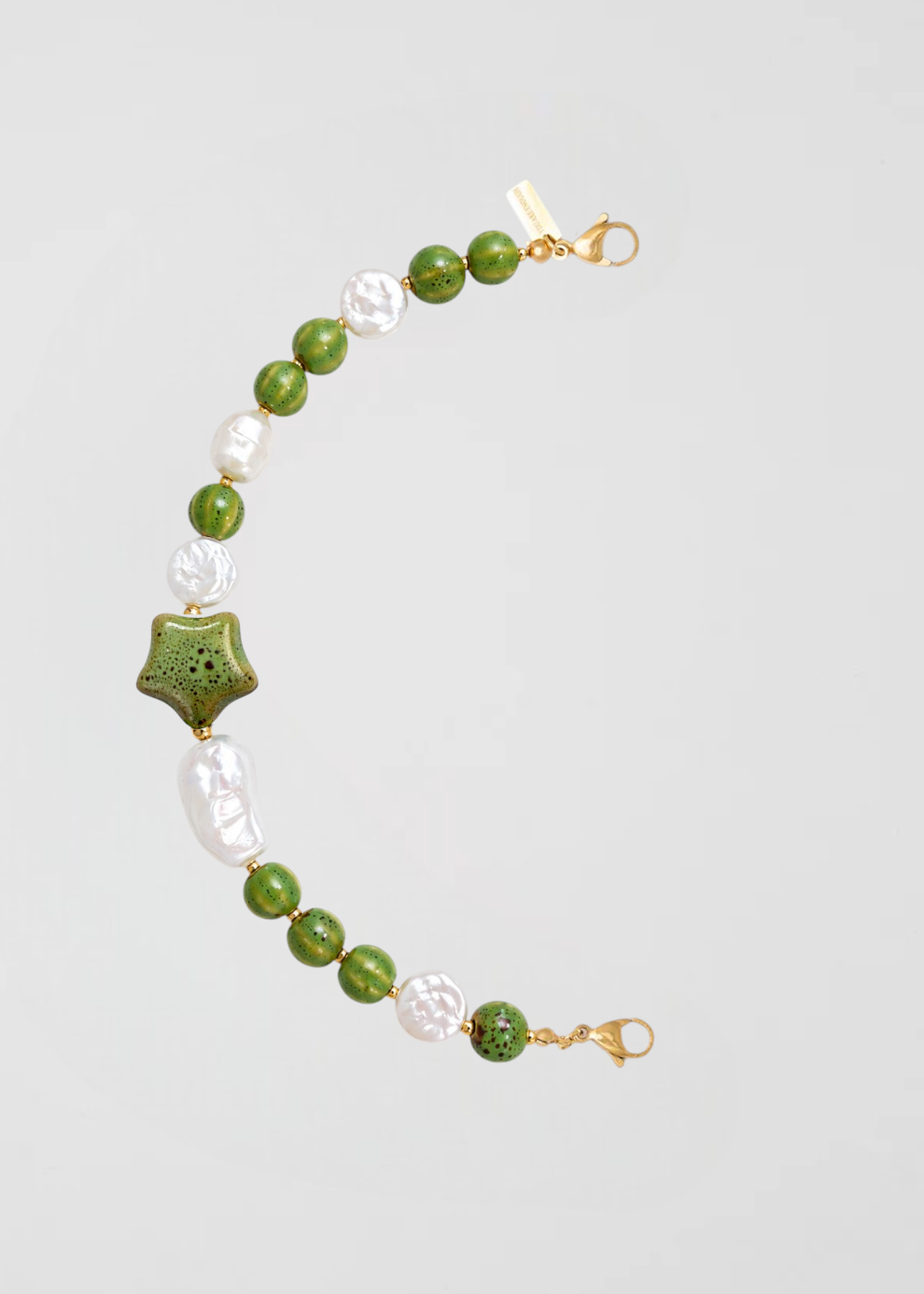 Mitad Cadena Verde Profundo Estrella