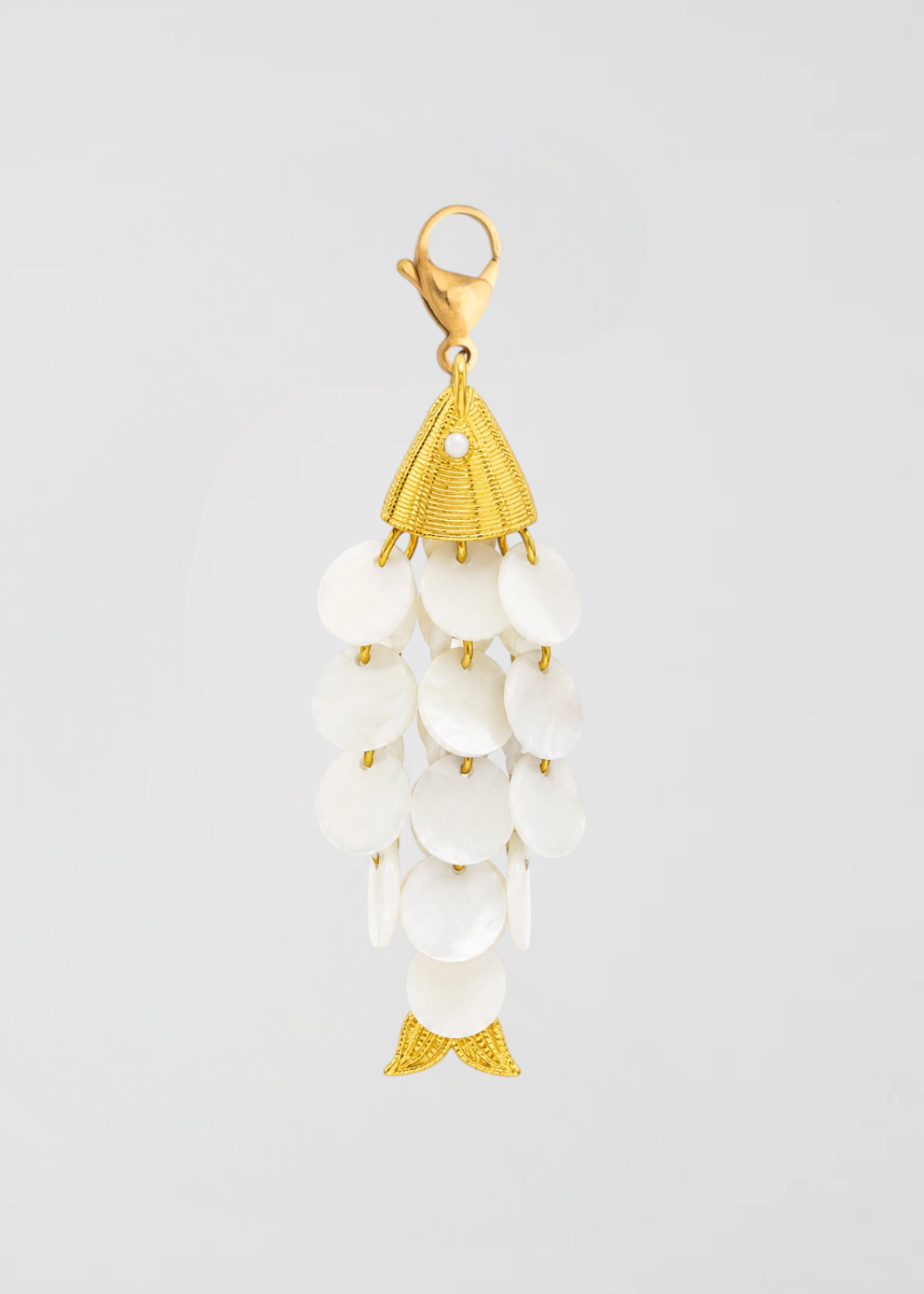 Charm Pez Escamas Blanco