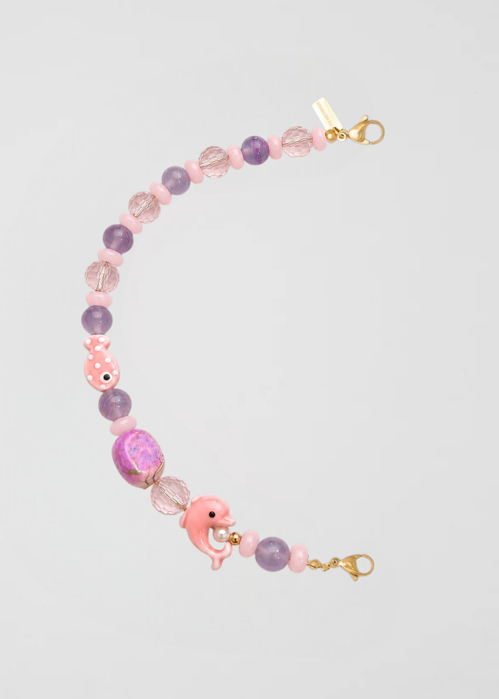 Mitad Cadena Rosa Y Lila