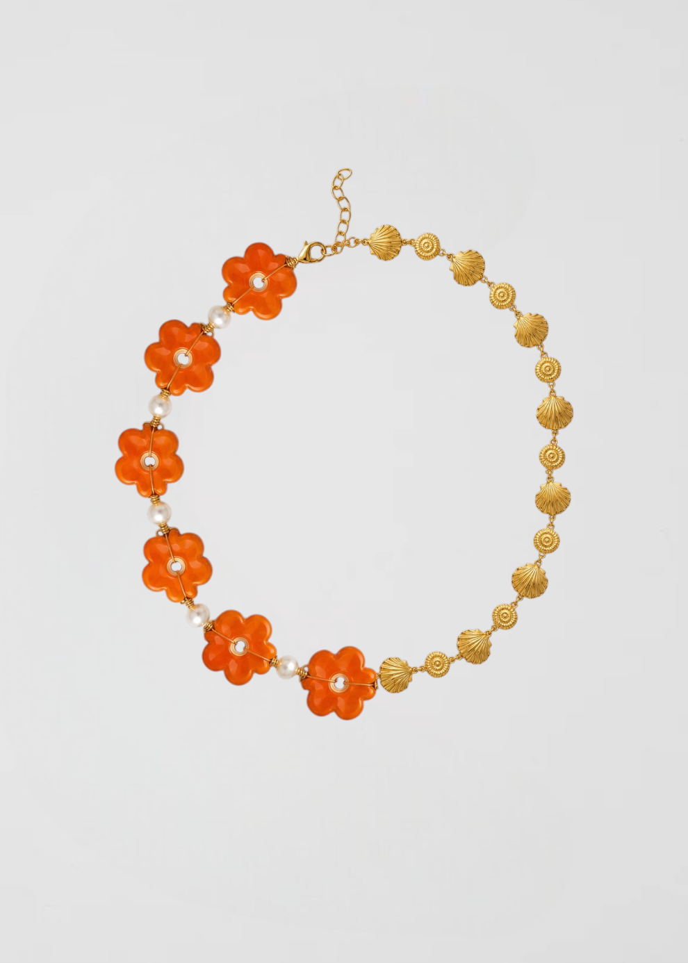 Collar Conchas Y Margaritas