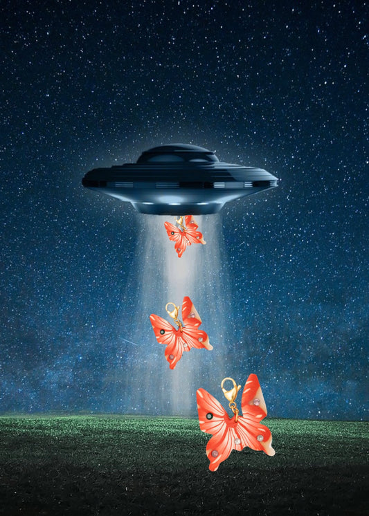 My Coral Butterfly Charm