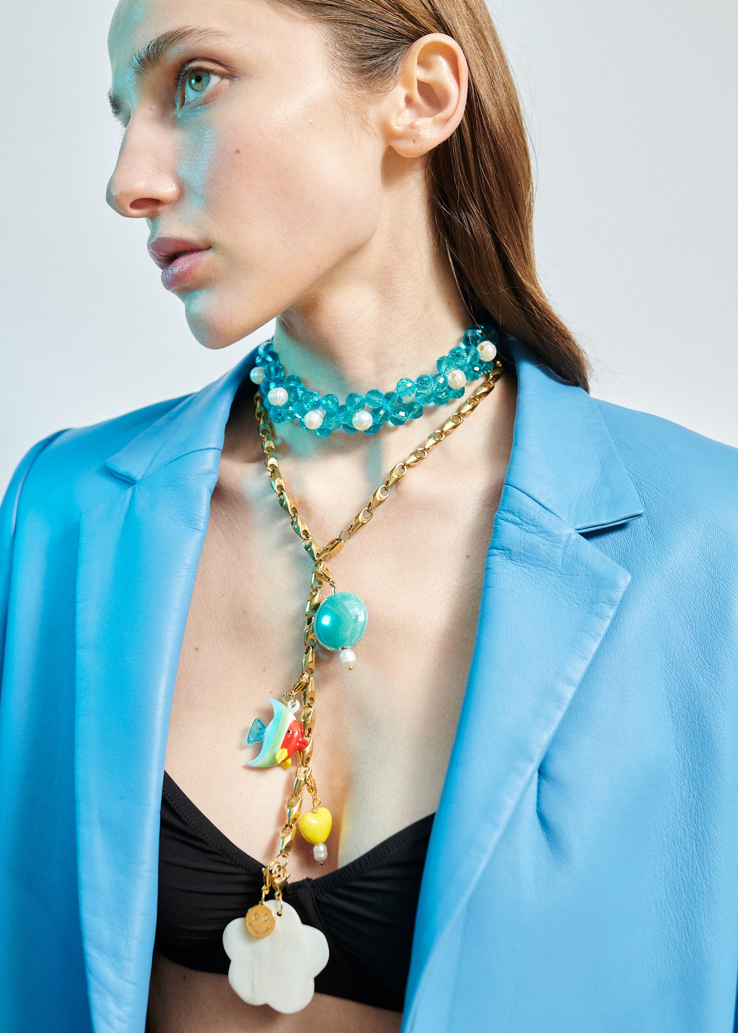 Charm Corazón Amarillo Perla