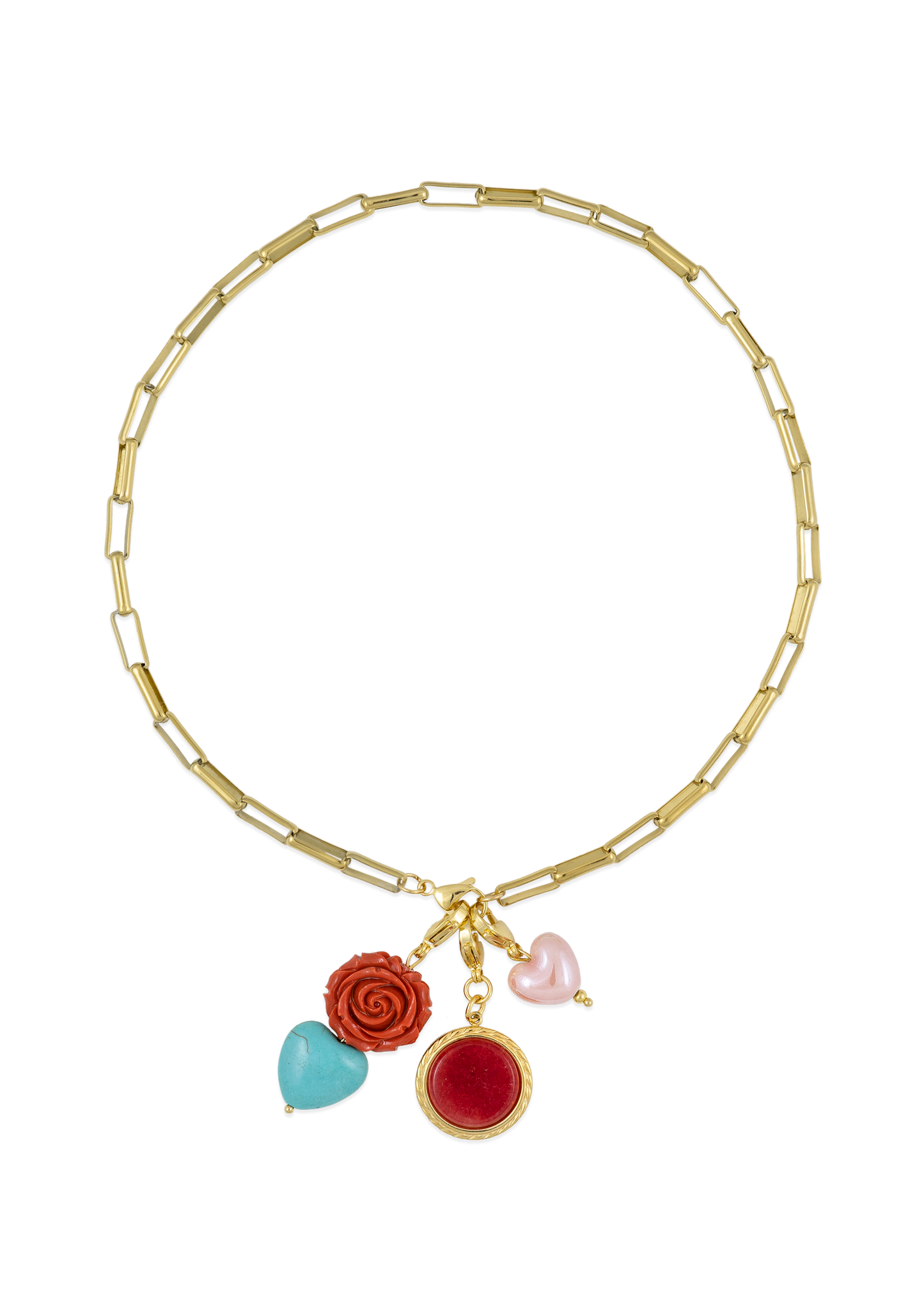 Flor Corazón Charm