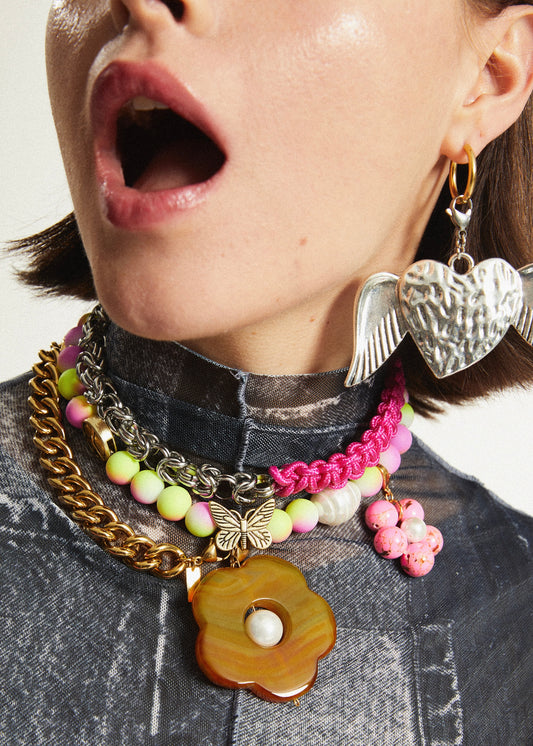 Lucky Flower Protect My Day Charm