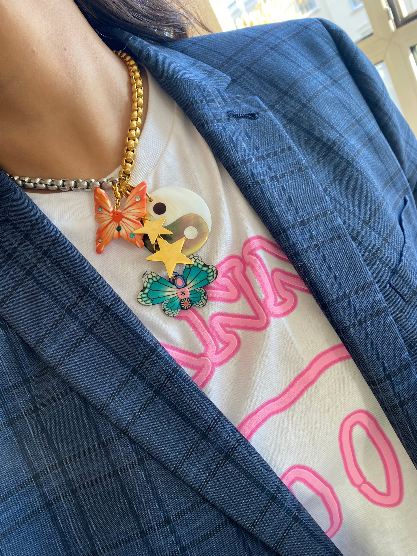 My Coral Butterfly Charm