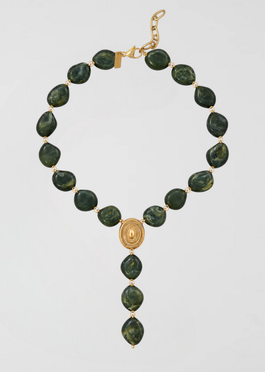 Collar Corbatín Verde Profundo