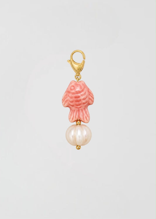 Charm Pez Y Su Perla Rosa