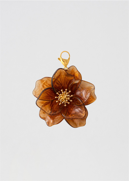 Charm Flor Marrón