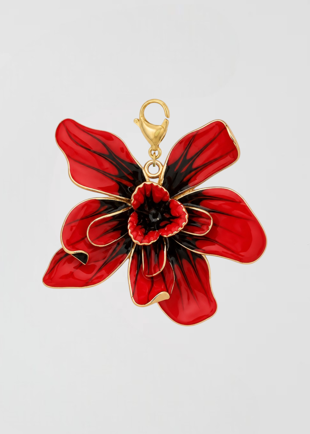Charm Flor Roja Única