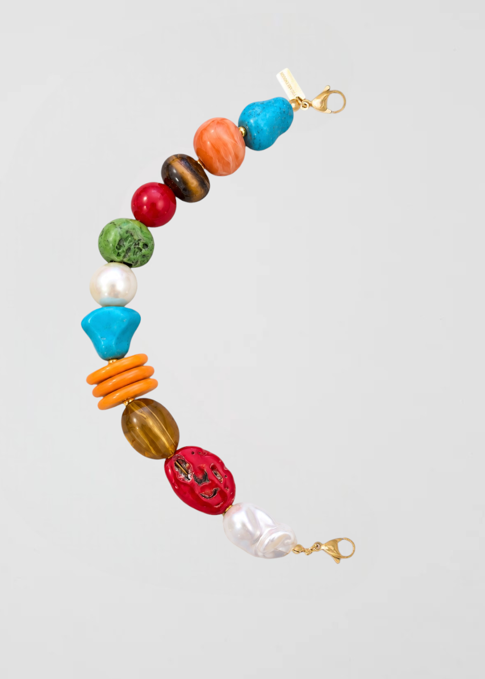 Mitad Cadena Explosión De Colores Y Piedras