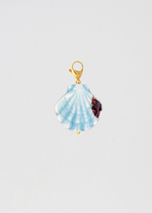 Charm Concha De Mar Celeste Pequeña