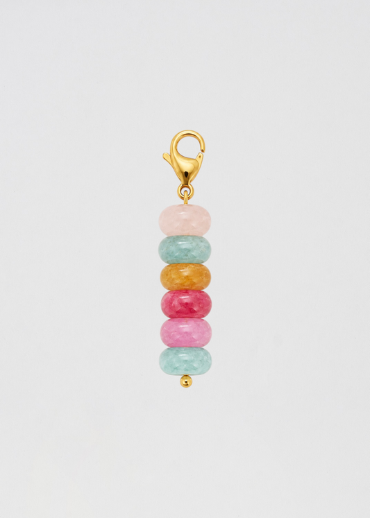 Preventa Charm Barra Perla Rondelle Multicolor