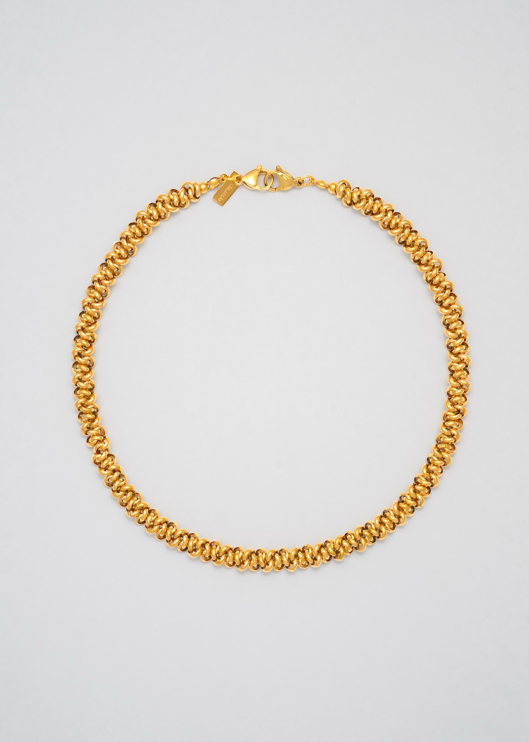 Collar Fino Dorado Multiposición Encadenado