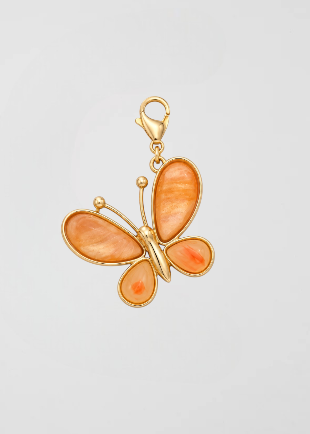 Charm Mariposa Regordita Naranja
