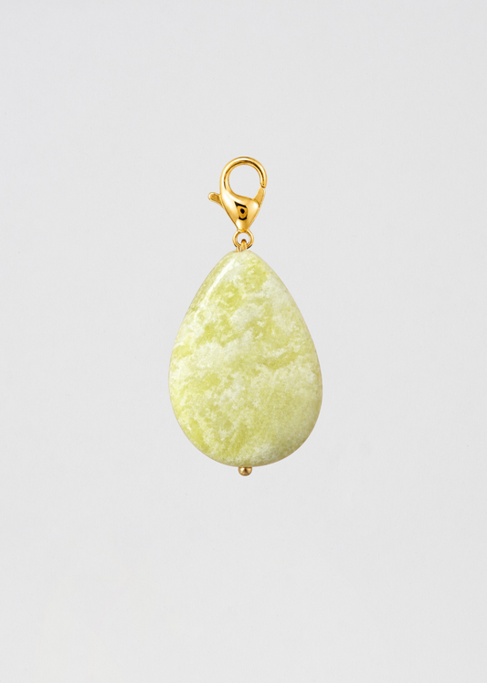 Charm Piedra Jaspe Particular Verde Claro
