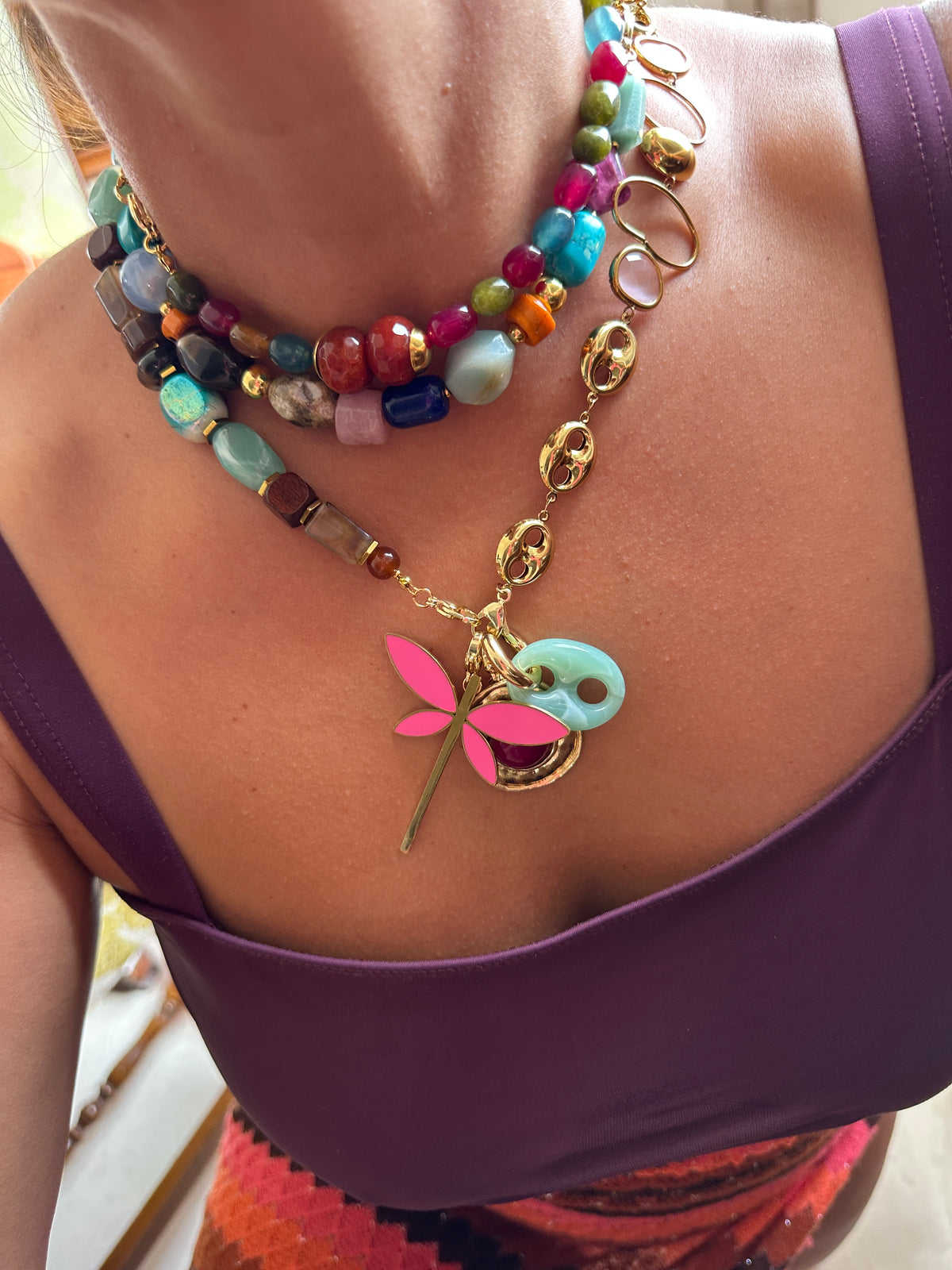 Charm Medalla Morada