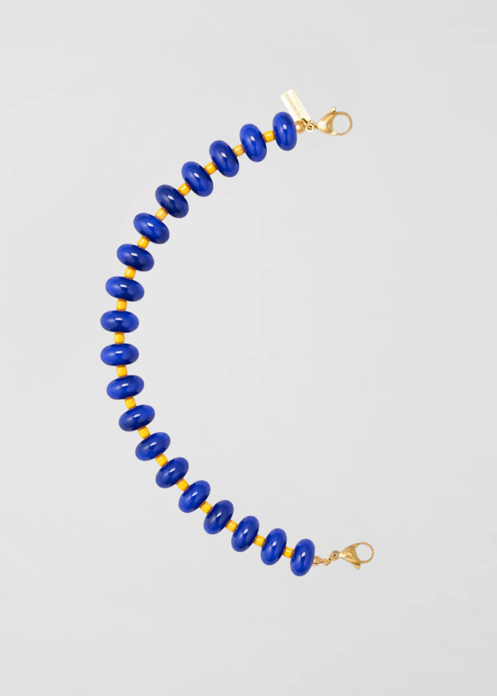 Mitad Cadena Rondelle Fav Boss Azul Y Amarilla