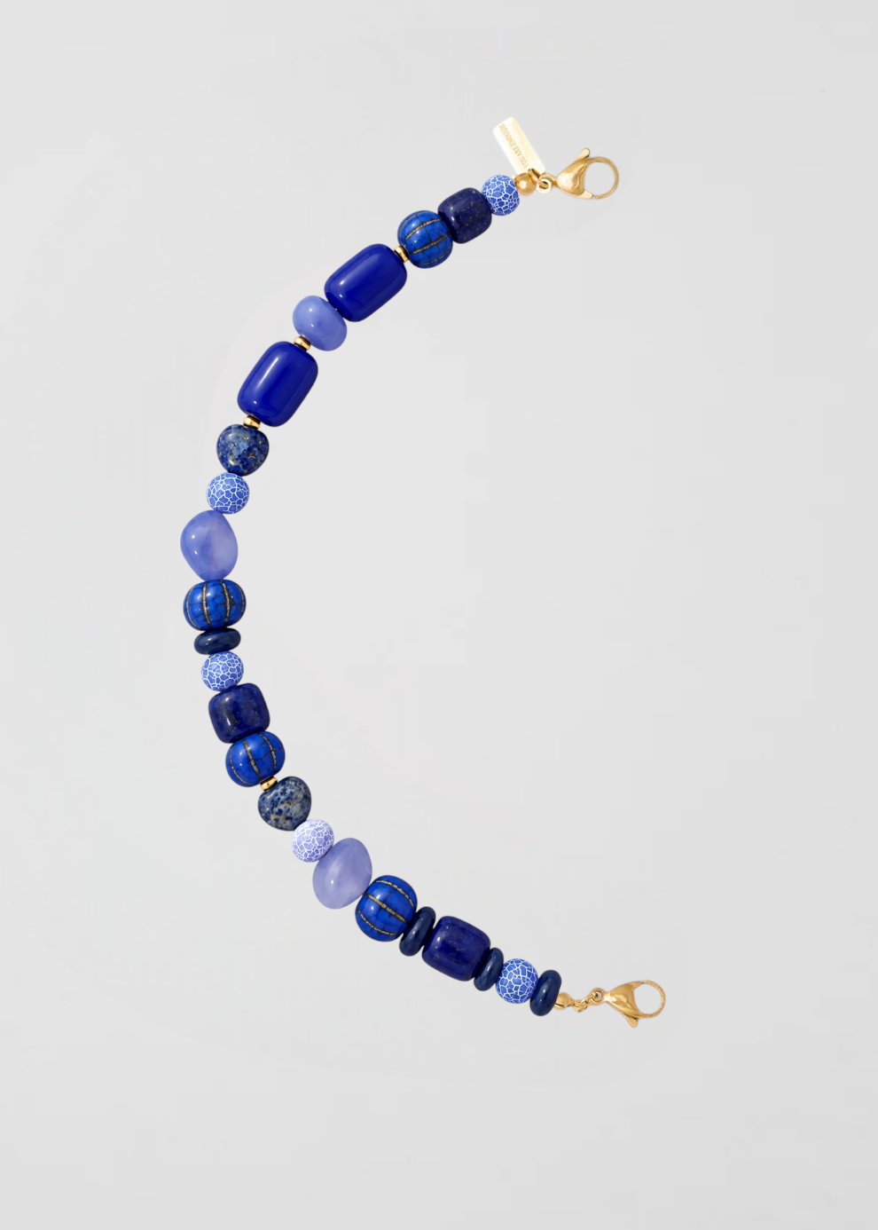 Mitad Cadena Azul Lapislázuli  De piedras