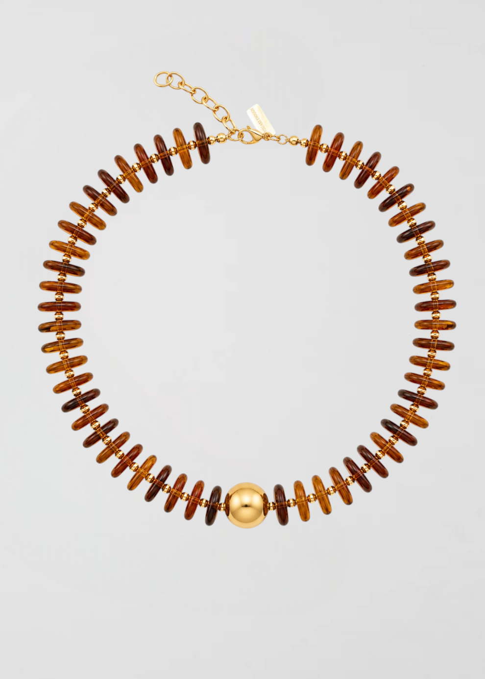 Collar Marrón Rondelle Perfecto Acabar Tus Capas