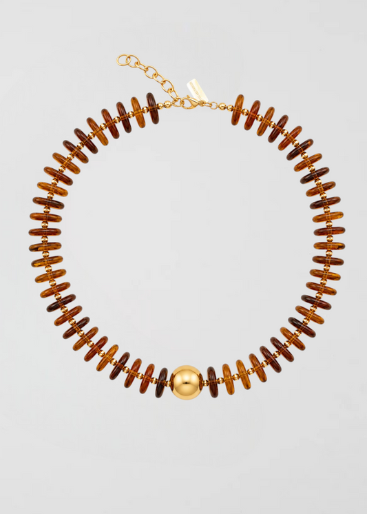 Collar Marrón Rondelle Perfecto Acabar Tus Capas