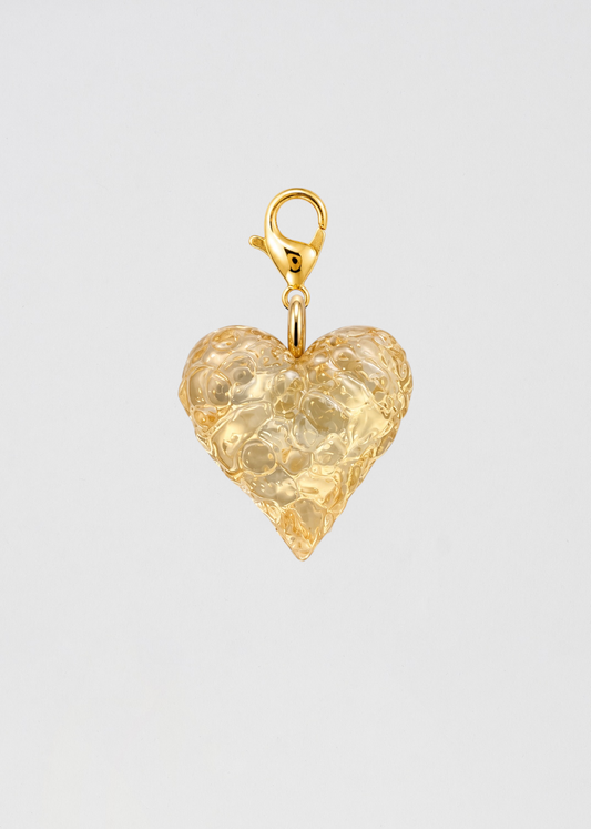 Charm Corazón Imperfecto Amarillo